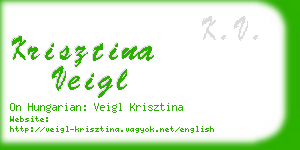 krisztina veigl business card